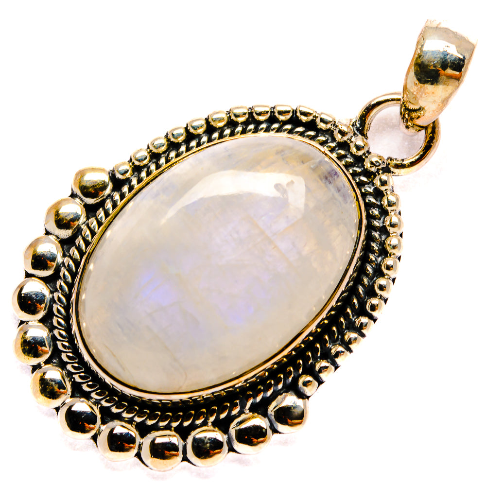 Rainbow Moonstone Pendants handcrafted by Ana Silver Co - PD25529 - Photo 2
