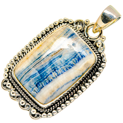 Blue Scheelite Pendants handcrafted by Ana Silver Co - PD25538 - Photo 2