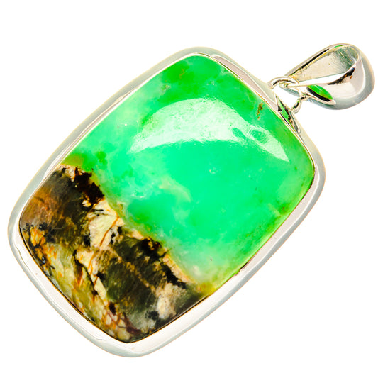 Chrysoprase Pendants handcrafted by Ana Silver Co - PD25546 - Photo 2