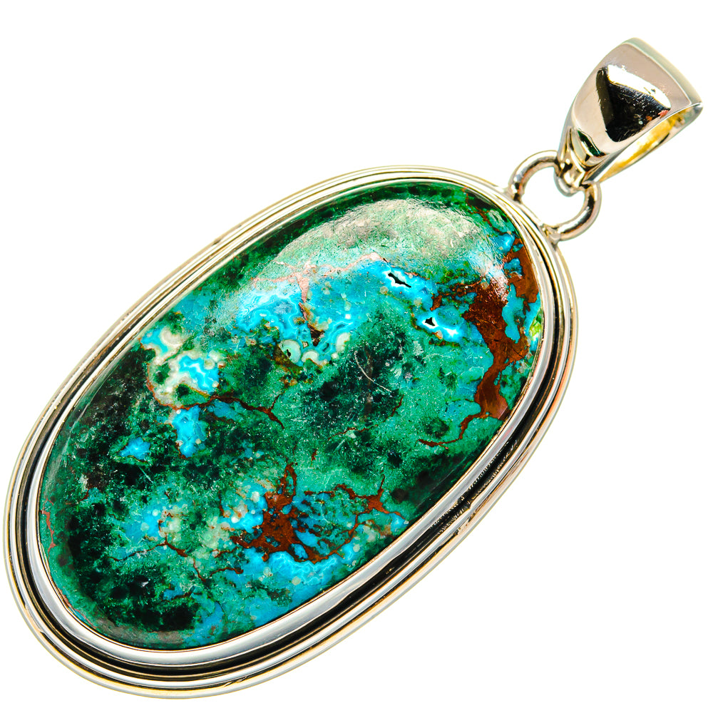Chrysocolla Pendants handcrafted by Ana Silver Co - PD25559 - Photo 2