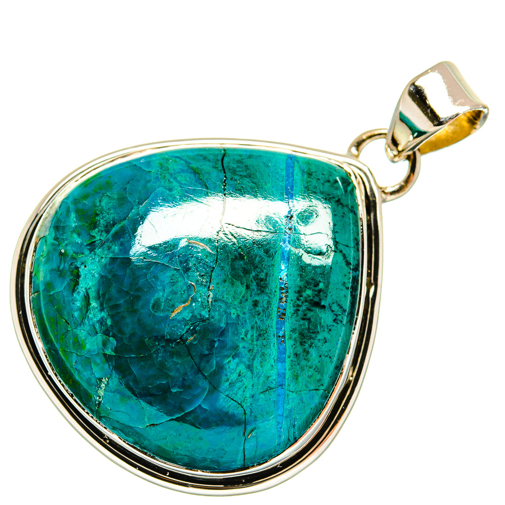Chrysocolla Pendants handcrafted by Ana Silver Co - PD25571 - Photo 2