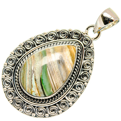 Ocean Jasper Pendants handcrafted by Ana Silver Co - PD25573 - Photo 2