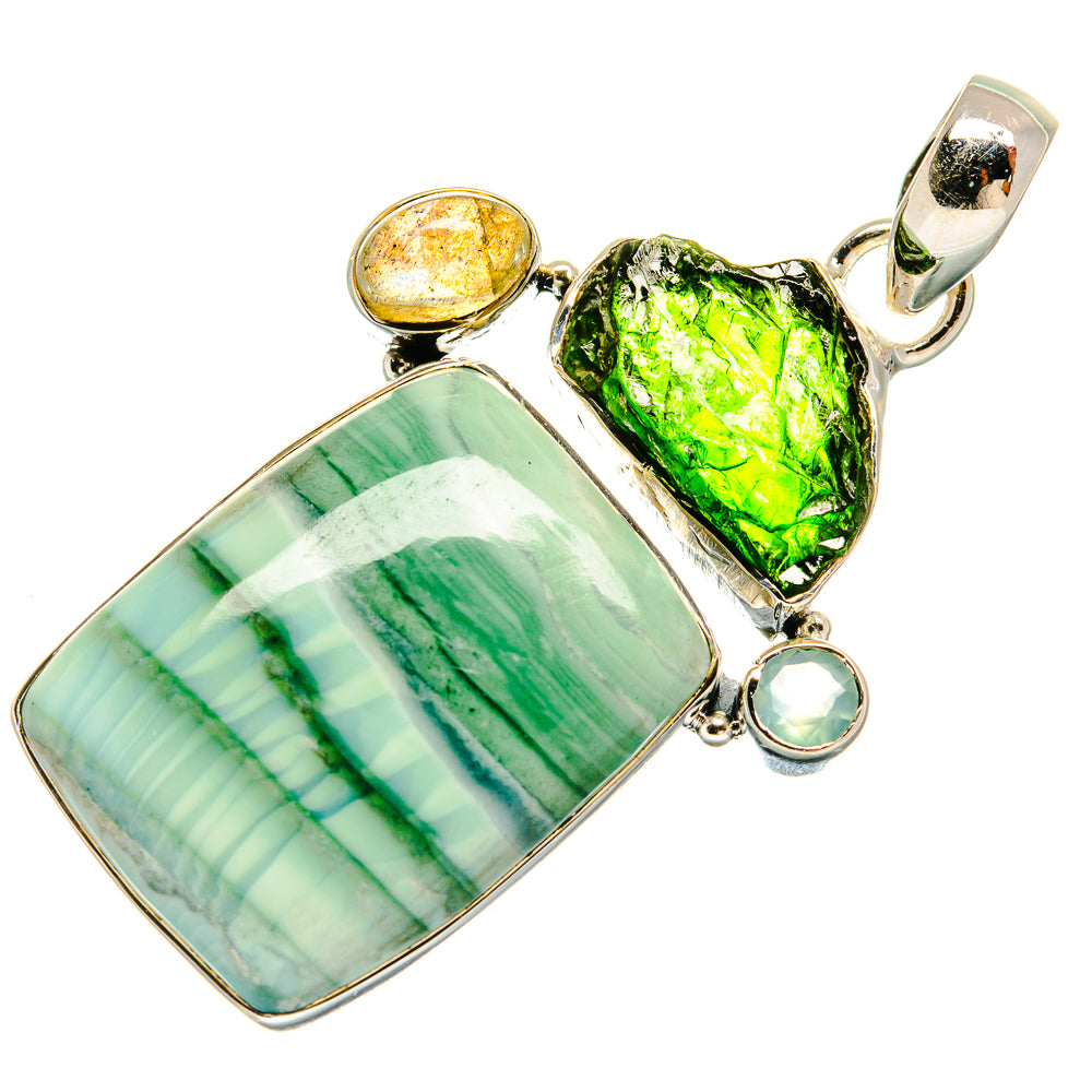 Ocean Jasper Pendants handcrafted by Ana Silver Co - PD25575 - Photo 2