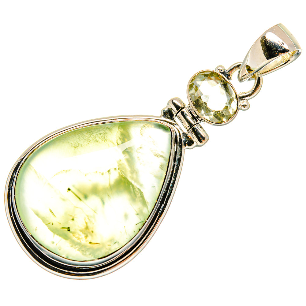 Prehnite Pendants handcrafted by Ana Silver Co - PD25577 - Photo 2
