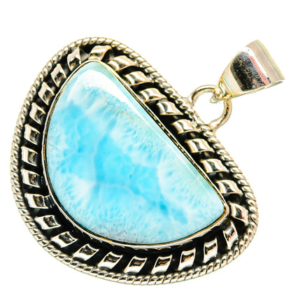 Larimar Pendants handcrafted by Ana Silver Co - PD25596 - Photo 2
