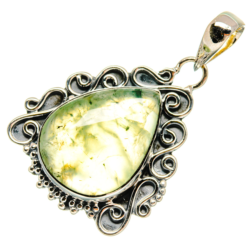 Prehnite Pendants handcrafted by Ana Silver Co - PD25600 - Photo 2
