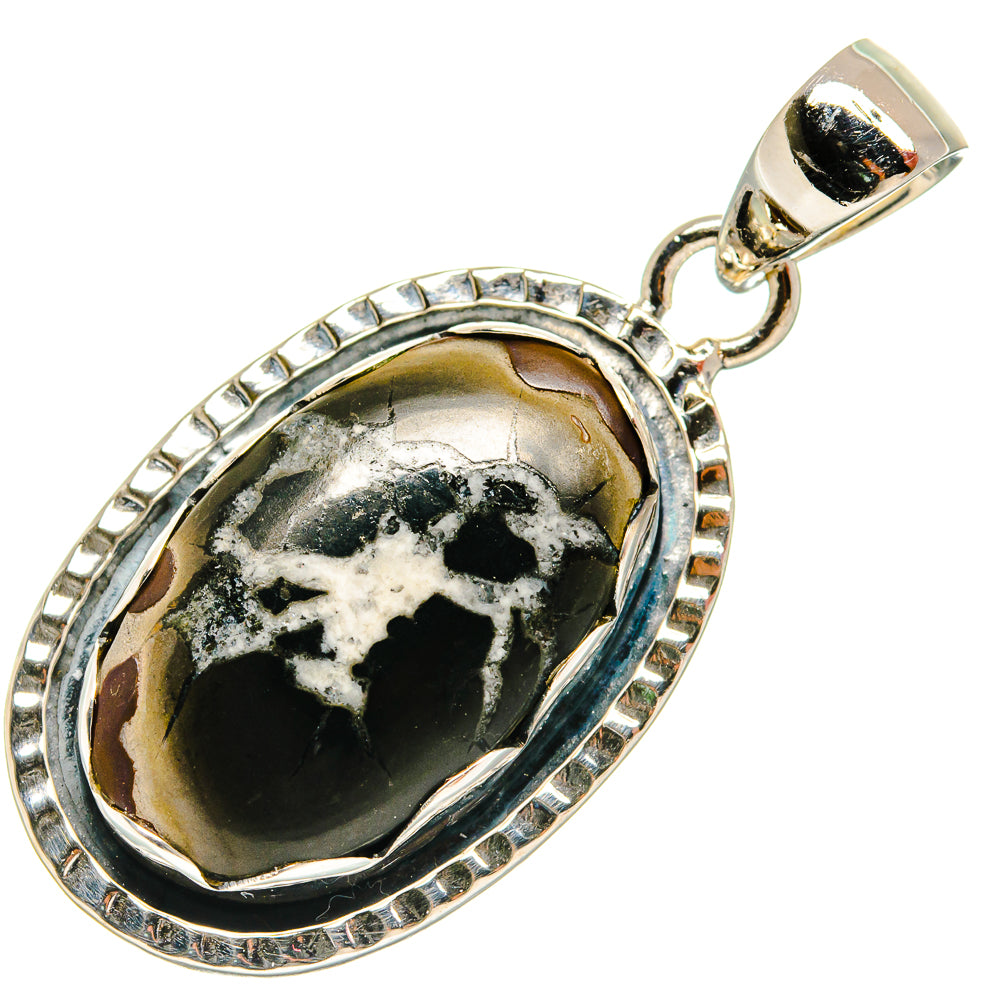 Septarian Geode Pendants handcrafted by Ana Silver Co - PD25602 - Photo 2