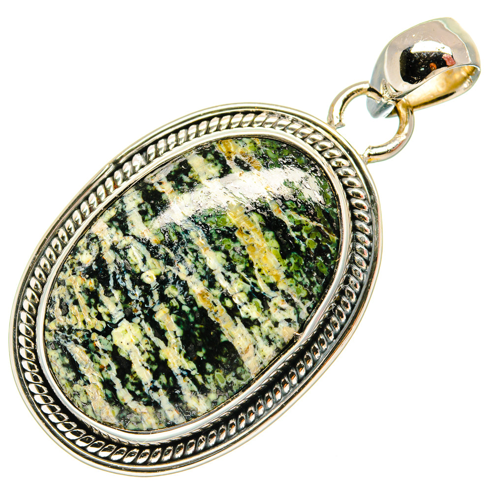 Lizard Jasper Pendants handcrafted by Ana Silver Co - PD25603 - Photo 2