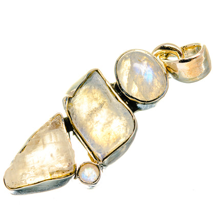 Rainbow Moonstone Pendants handcrafted by Ana Silver Co - PD25611 - Photo 2