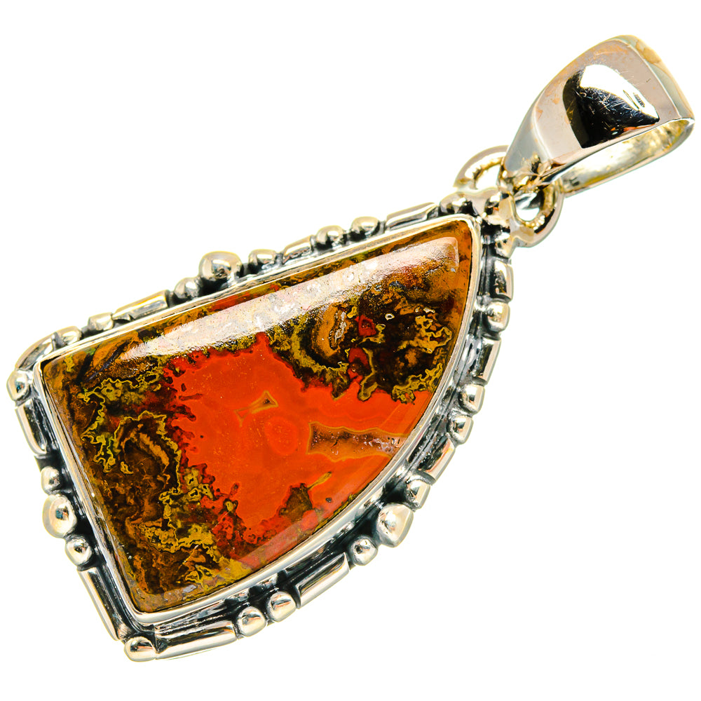 Moroccan Agate Pendants handcrafted by Ana Silver Co - PD25636 - Photo 2