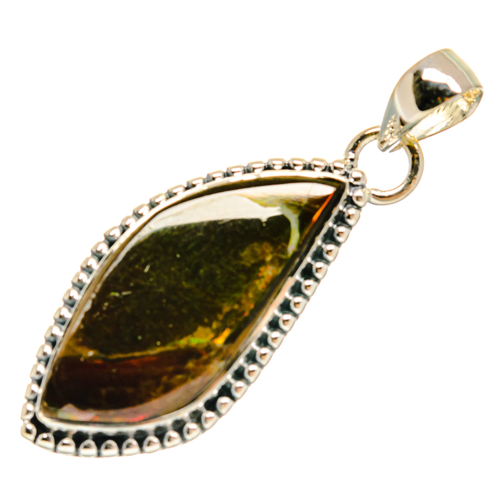 Ammolite Pendants handcrafted by Ana Silver Co - PD25638 - Photo 2