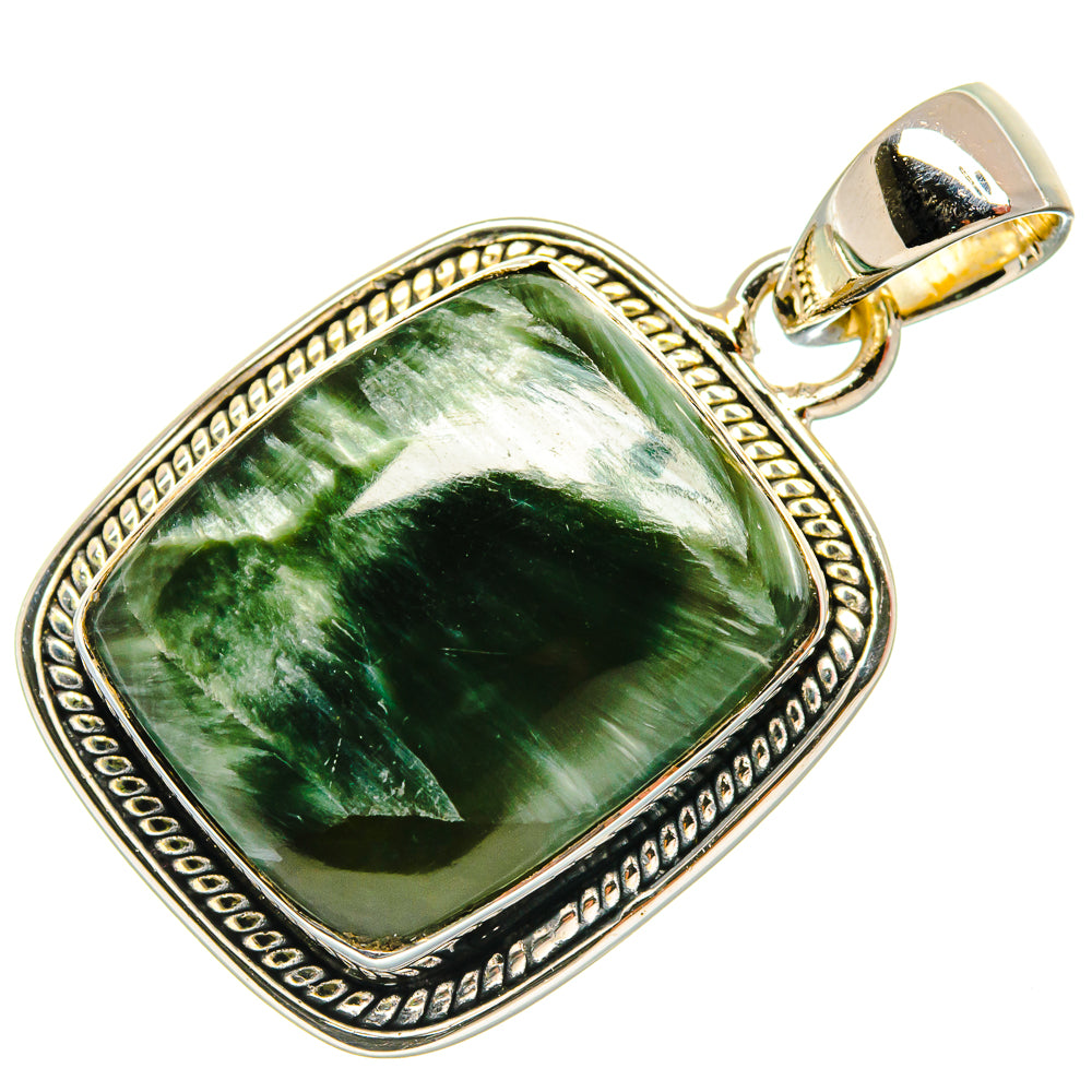 Seraphinite Pendants handcrafted by Ana Silver Co - PD25642 - Photo 2
