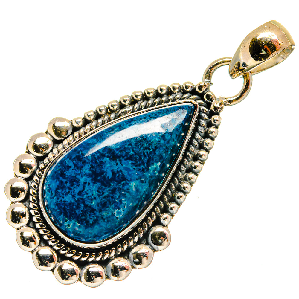 Shattuckite Pendants handcrafted by Ana Silver Co - PD25643 - Photo 2
