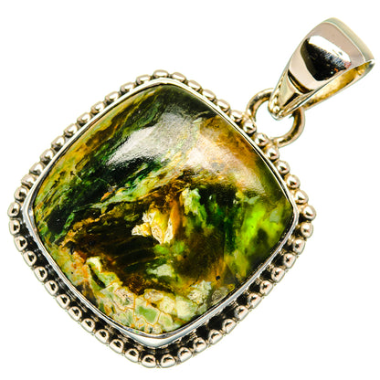 Rainforest Opal Pendants handcrafted by Ana Silver Co - PD25645 - Photo 2