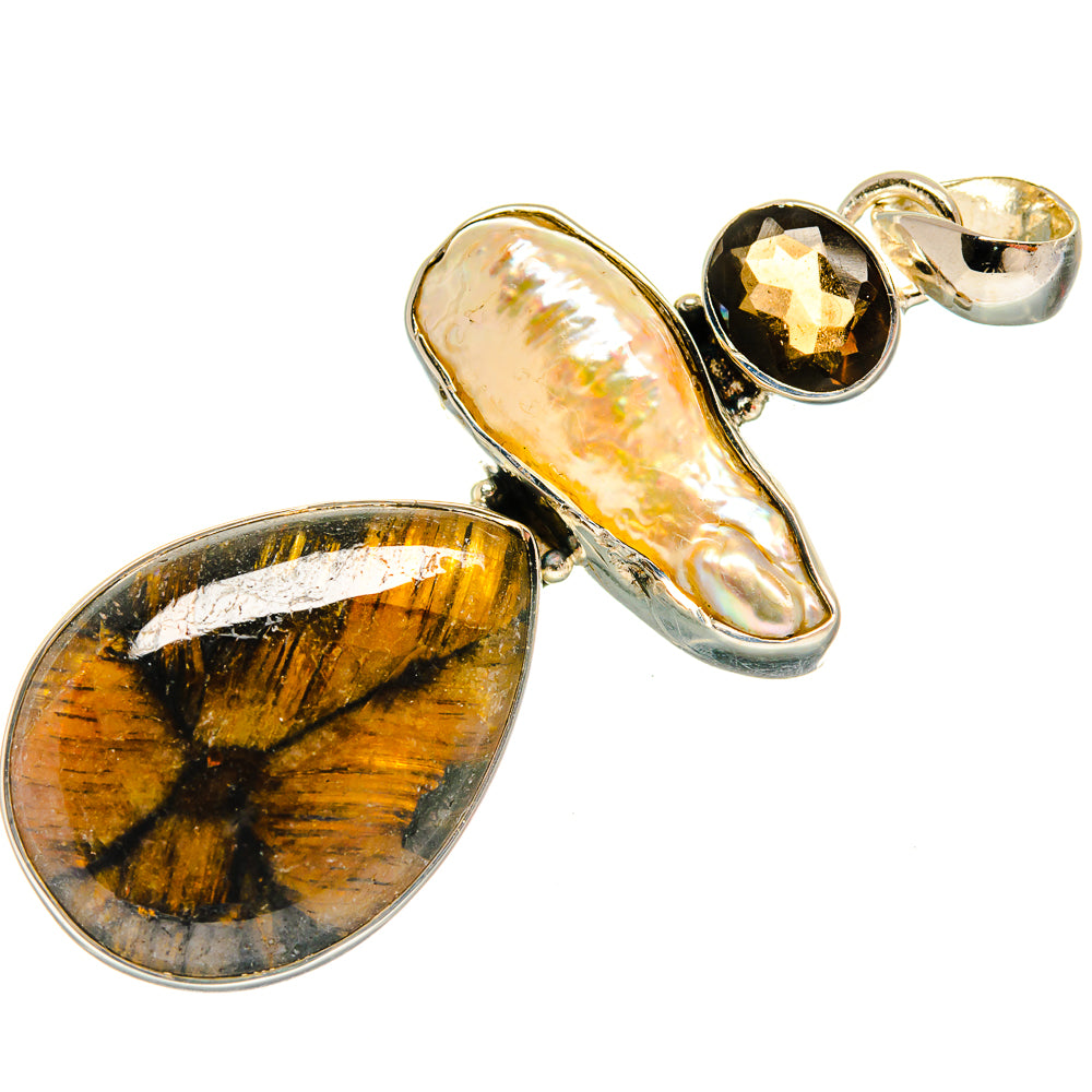 Chiastolite Pendants handcrafted by Ana Silver Co - PD25663 - Photo 2