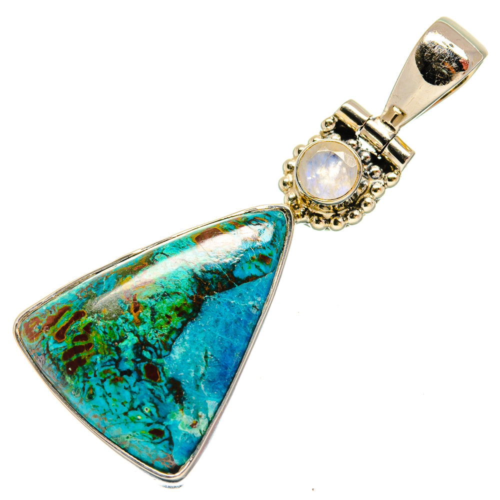 Chrysocolla Pendants handcrafted by Ana Silver Co - PD25668 - Photo 2