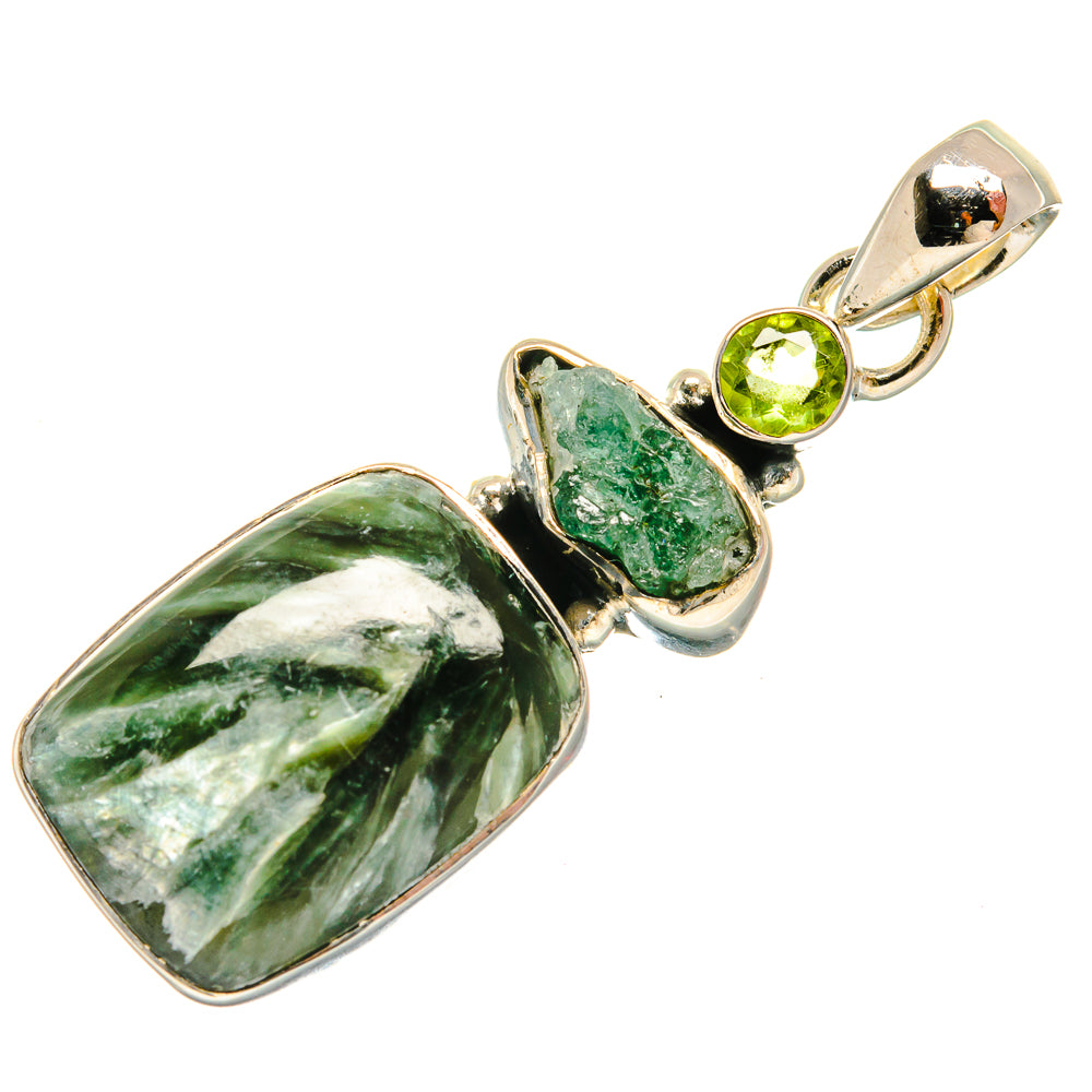Seraphinite Pendants handcrafted by Ana Silver Co - PD25670 - Photo 2