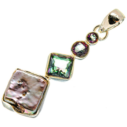 Titanium Mother Of Pearl Pendants handcrafted by Ana Silver Co - PD25676 - Photo 2