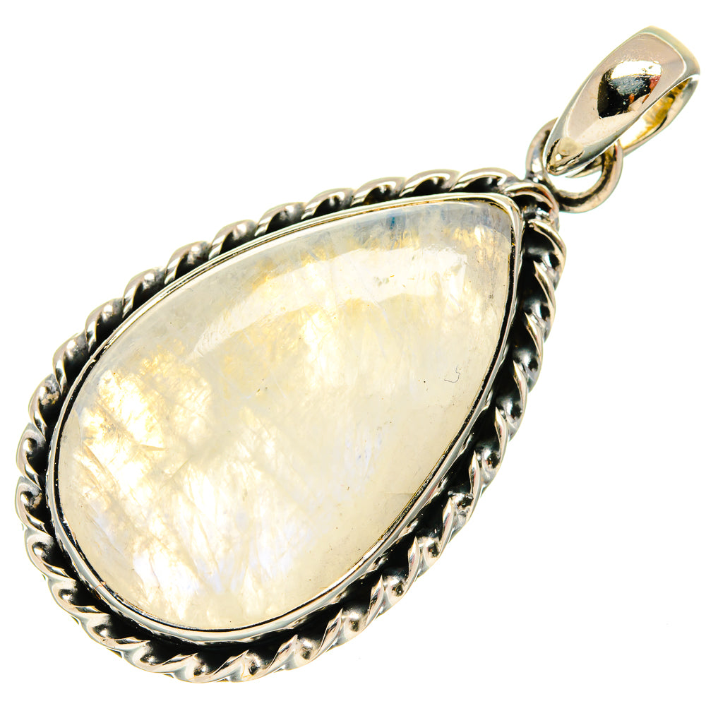 Rainbow Moonstone Pendants handcrafted by Ana Silver Co - PD25678 - Photo 2