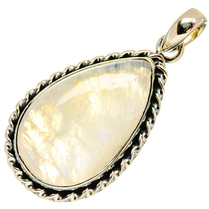 Rainbow Moonstone Pendants handcrafted by Ana Silver Co - PD25678 - Photo 2