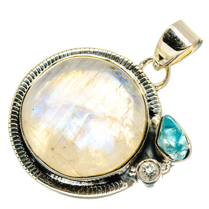 Rainbow Moonstone Pendants handcrafted by Ana Silver Co - PD25681 - Photo 2
