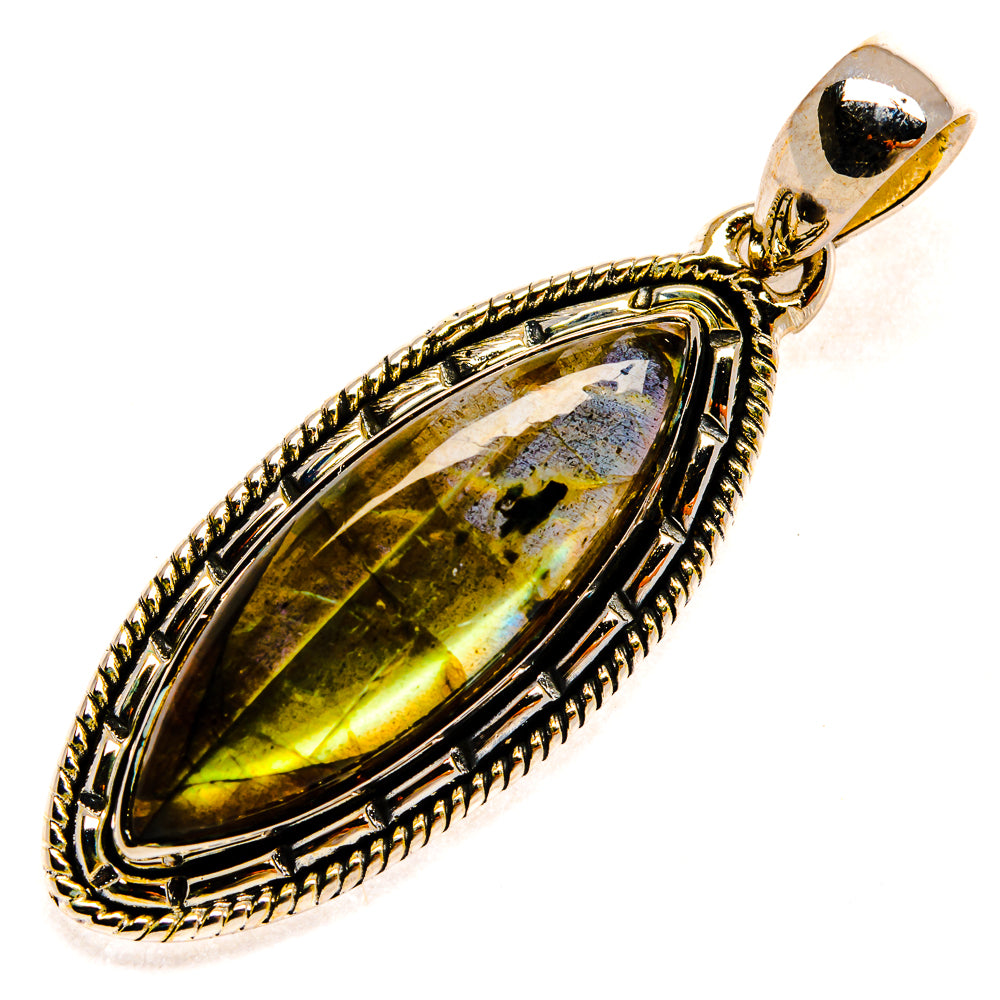 Labradorite Pendants handcrafted by Ana Silver Co - PD25692 - Photo 2