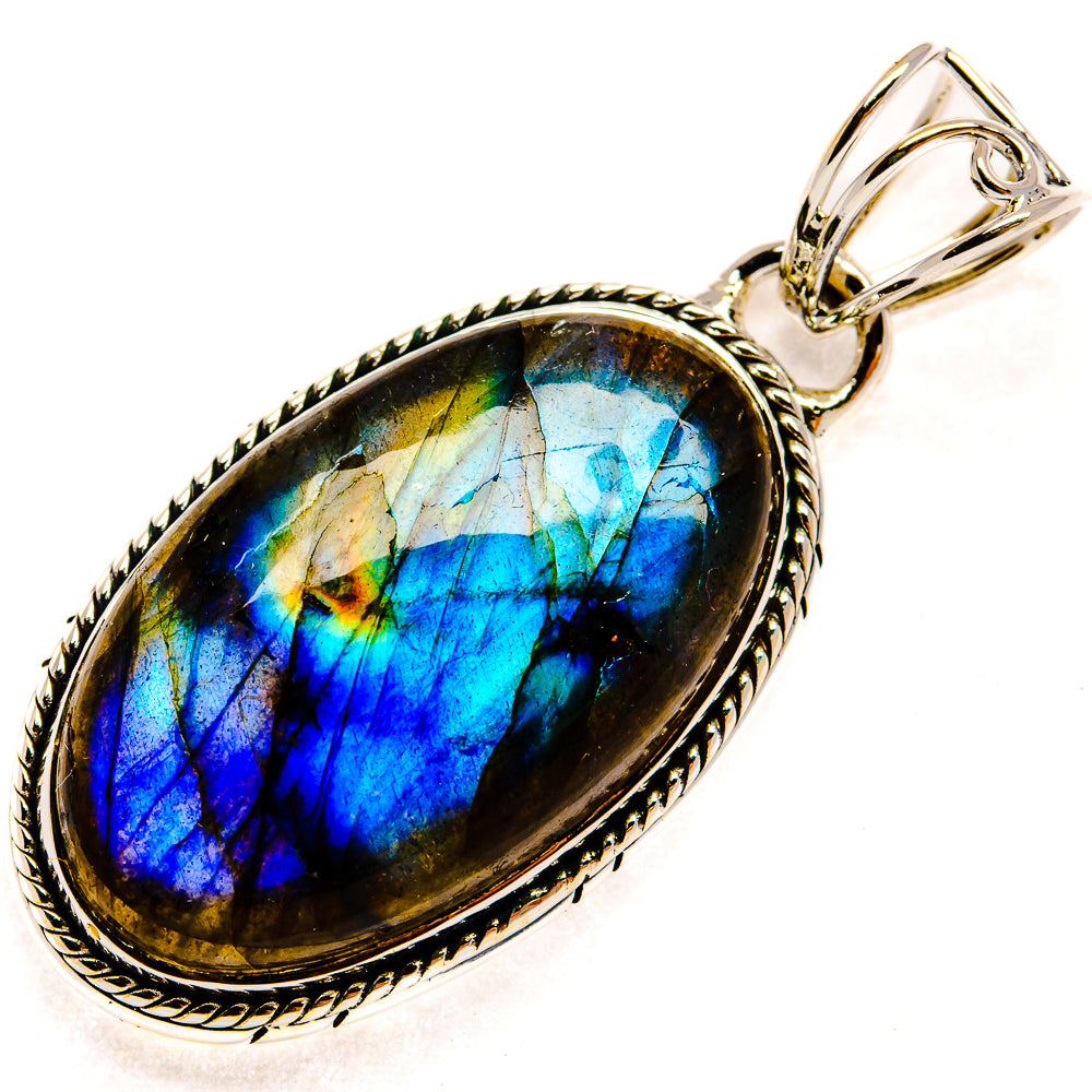 Labradorite Pendants handcrafted by Ana Silver Co - PD25698 - Photo 2
