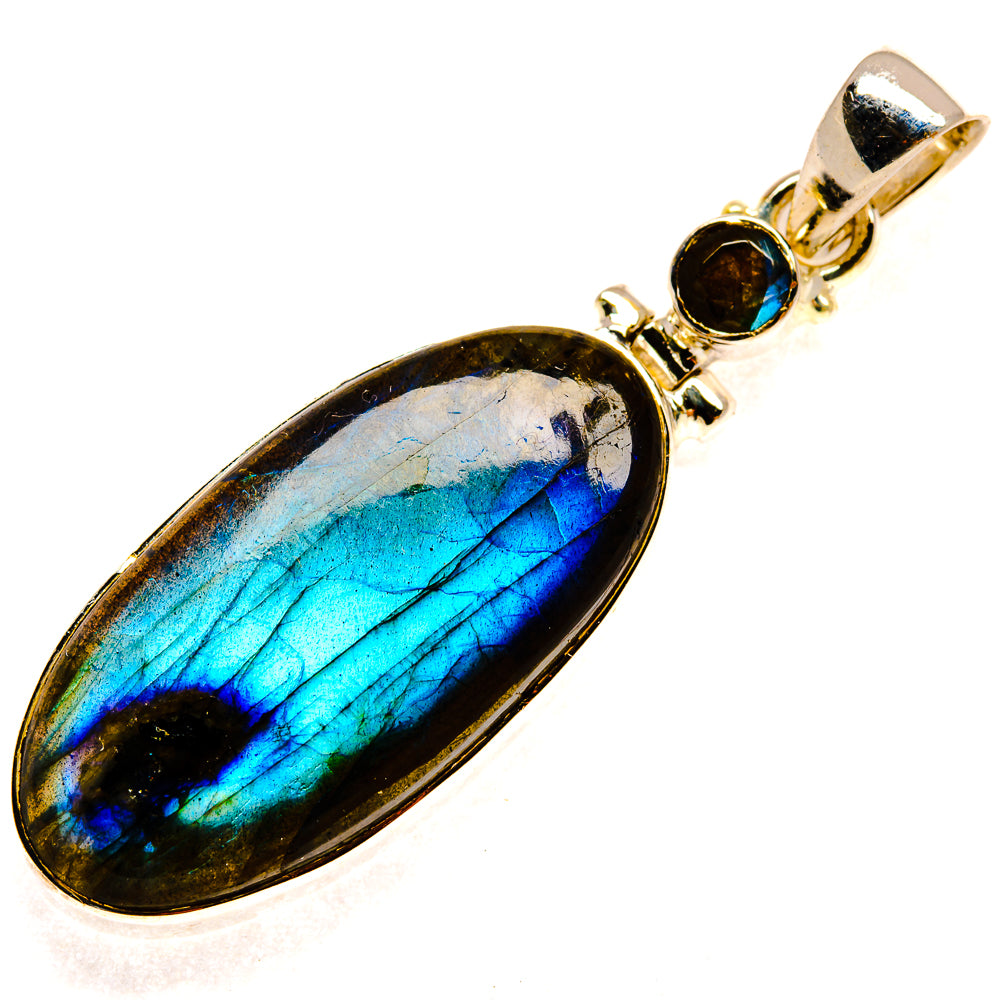 Labradorite Pendants handcrafted by Ana Silver Co - PD25699 - Photo 2