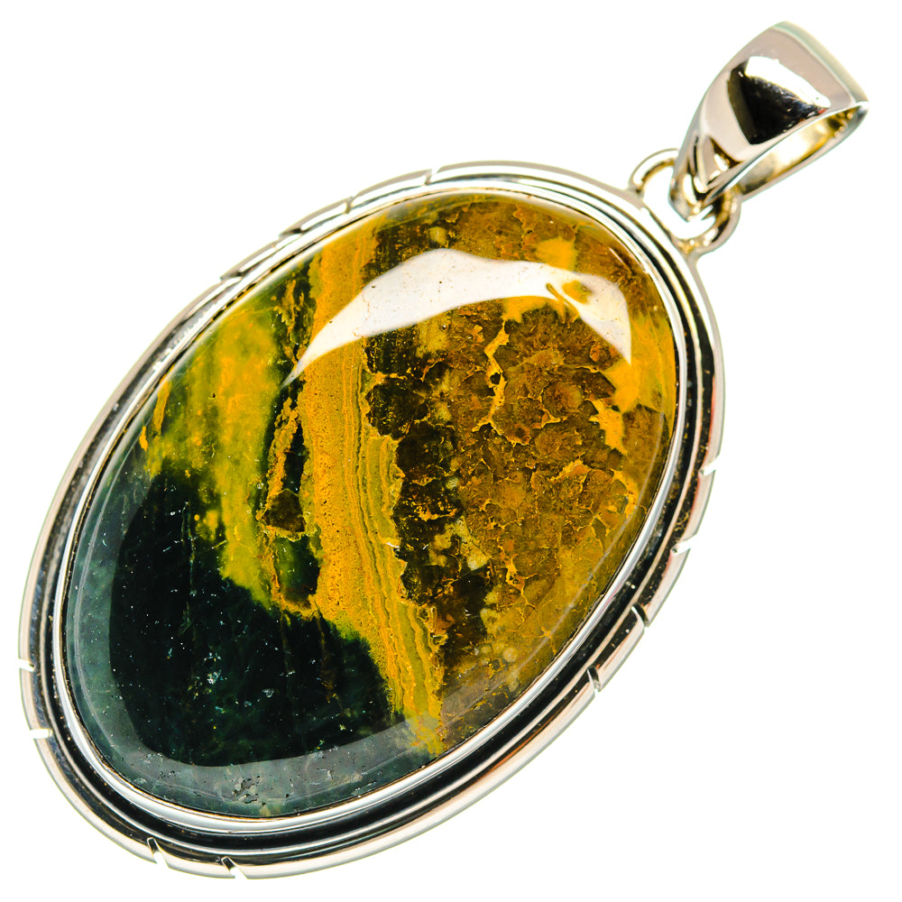 Ocean Jasper Pendants handcrafted by Ana Silver Co - PD25706 - Photo 2