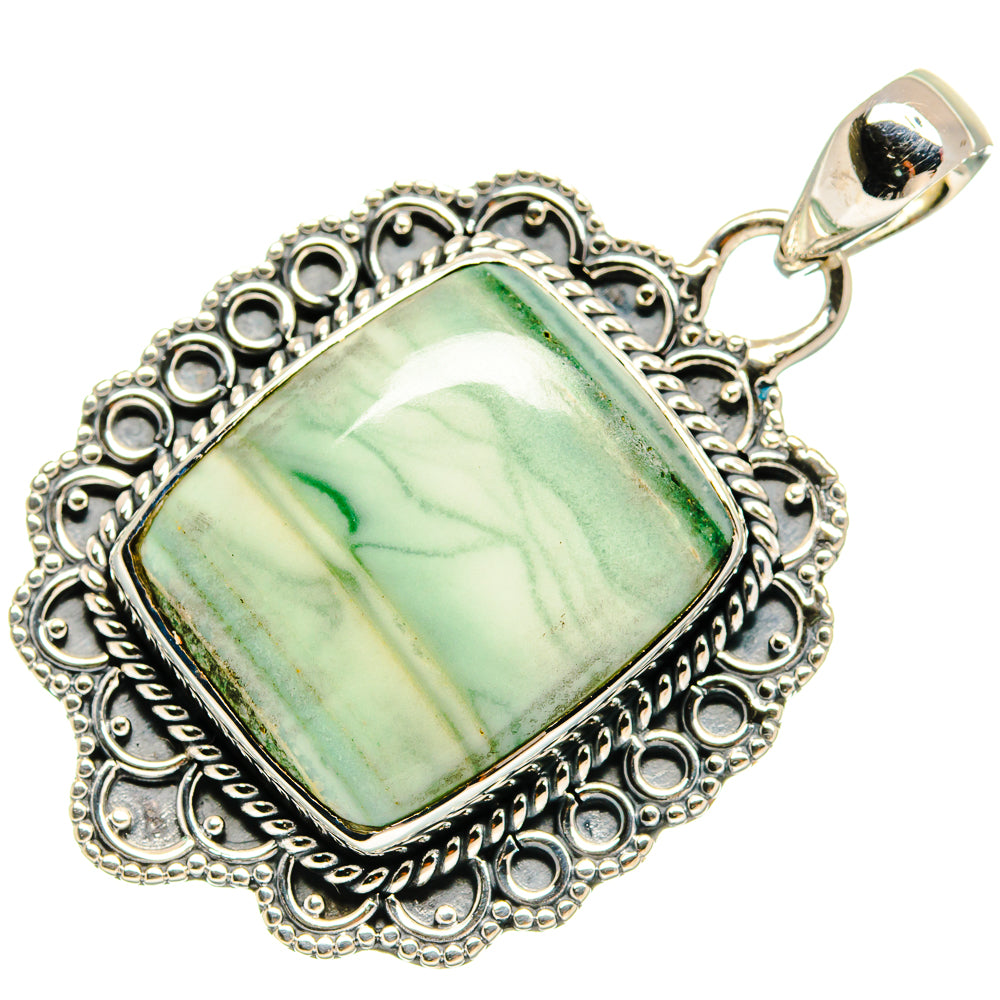 Polychrome Jasper Pendants handcrafted by Ana Silver Co - PD25740 - Photo 2