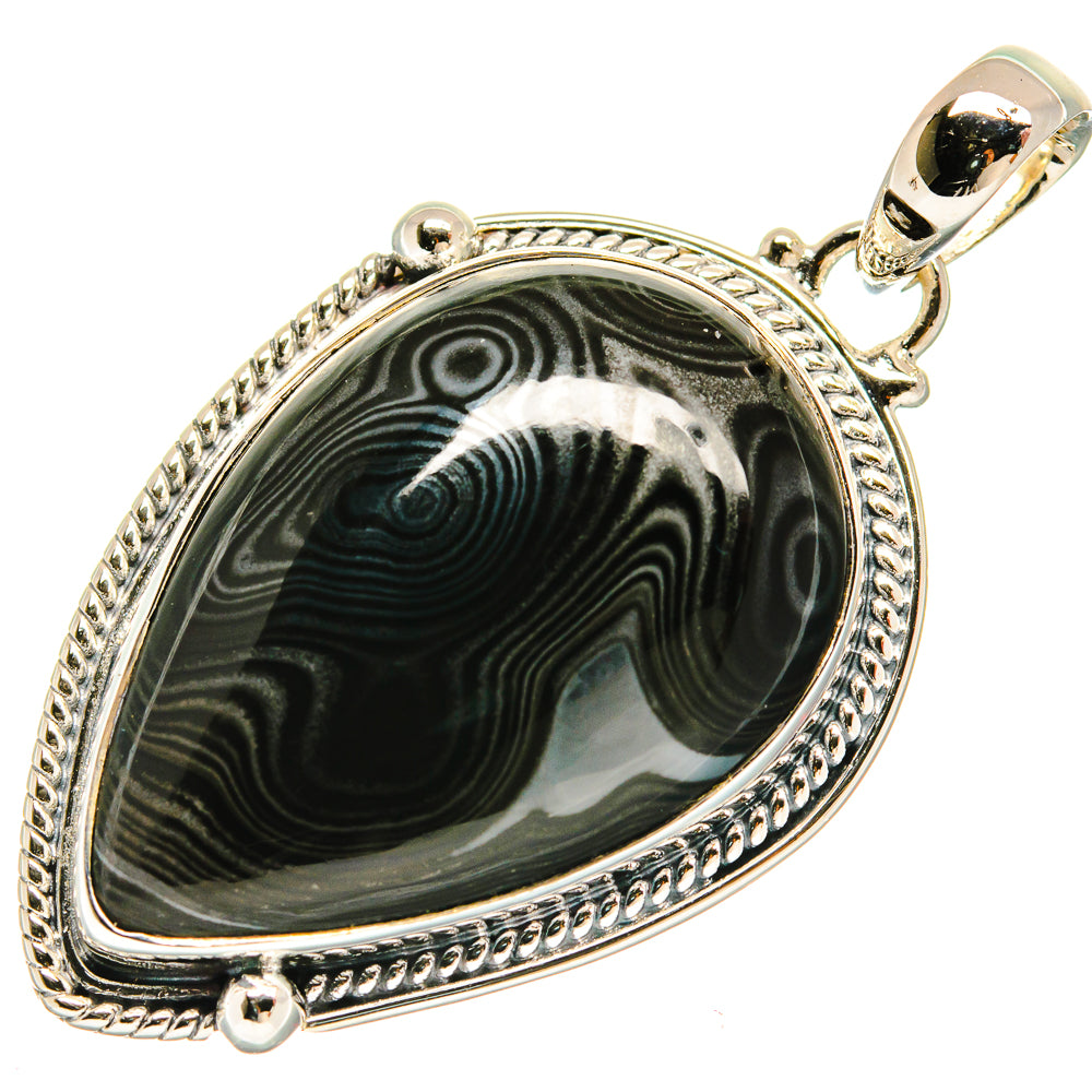 Psilomelane Pendants handcrafted by Ana Silver Co - PD25758 - Photo 2