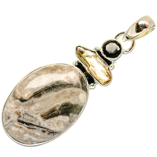 Pinolith Jasper Pendants handcrafted by Ana Silver Co - PD25767 - Photo 2