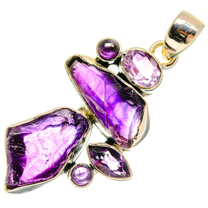 Amethyst Pendants handcrafted by Ana Silver Co - PD25774 - Photo 2