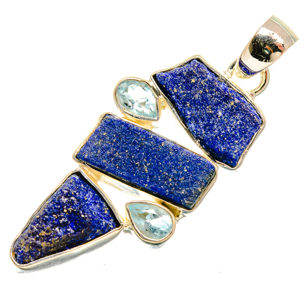 Lapis Lazuli Pendants handcrafted by Ana Silver Co - PD25775 - Photo 2