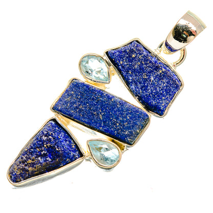Lapis Lazuli Pendants handcrafted by Ana Silver Co - PD25775 - Photo 2
