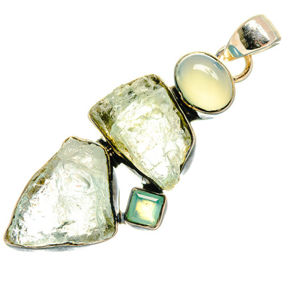Aquamarine Pendants handcrafted by Ana Silver Co - PD25781 - Photo 2