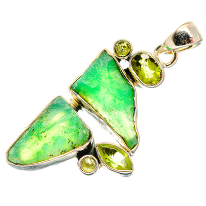 Chrysoprase Pendants handcrafted by Ana Silver Co - PD25785 - Photo 2
