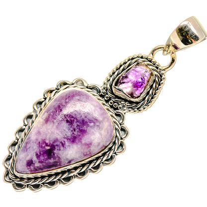 Lepidolite Pendants handcrafted by Ana Silver Co - PD25787 - Photo 2