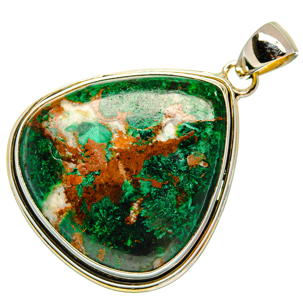 Chrysocolla Pendants handcrafted by Ana Silver Co - PD25804 - Photo 2