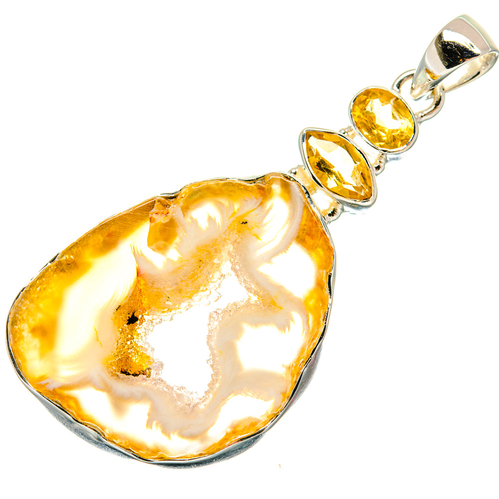 Occo Geode Pendants handcrafted by Ana Silver Co - PD25816 - Photo 2