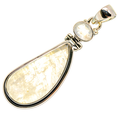 Rainbow Moonstone Pendants handcrafted by Ana Silver Co - PD25826 - Photo 2