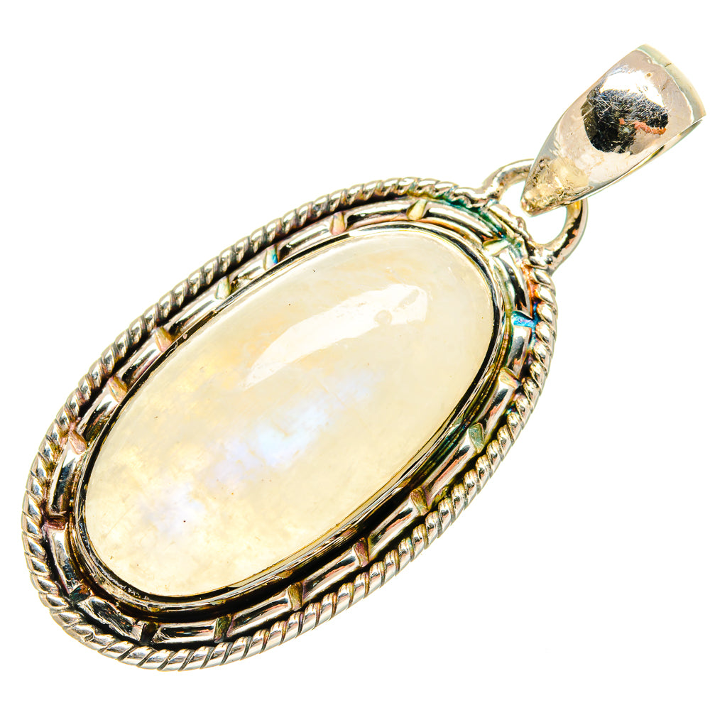 Rainbow Moonstone Pendants handcrafted by Ana Silver Co - PD25827 - Photo 2