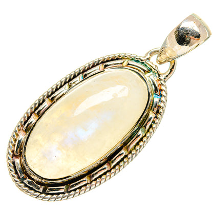 Rainbow Moonstone Pendants handcrafted by Ana Silver Co - PD25827 - Photo 2