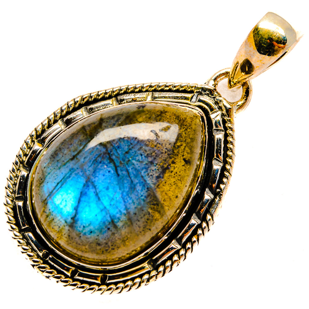 Labradorite Pendants handcrafted by Ana Silver Co - PD25835 - Photo 2