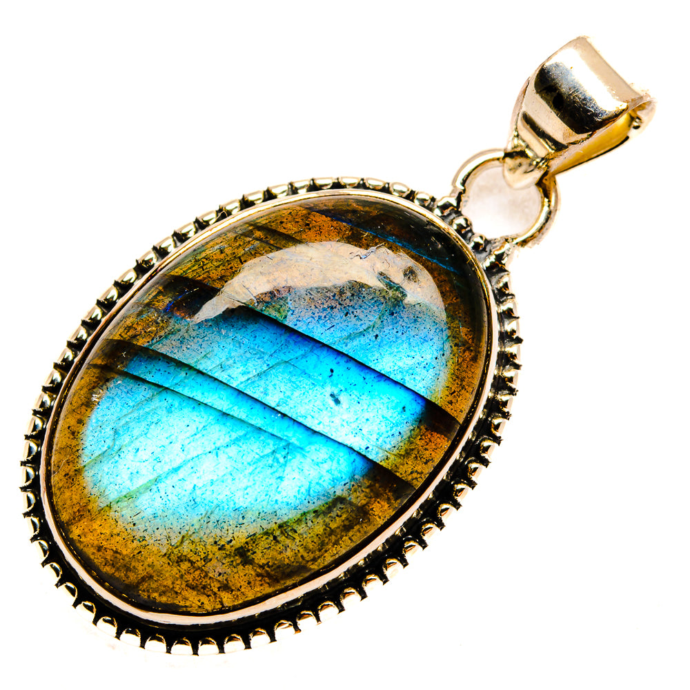 Labradorite Pendants handcrafted by Ana Silver Co - PD25837 - Photo 2