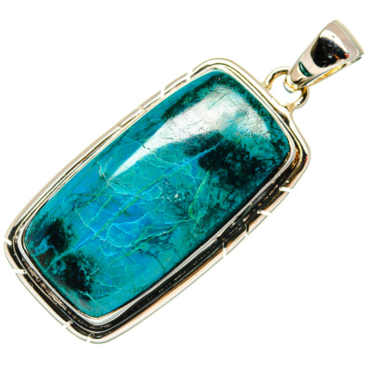 Chrysocolla Pendants handcrafted by Ana Silver Co - PD25842 - Photo 2