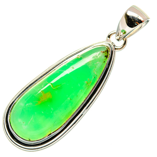 Chrysoprase Pendants handcrafted by Ana Silver Co - PD25855 - Photo 2
