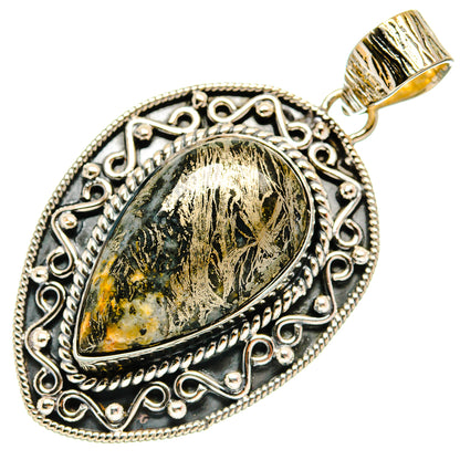 Pyrite Agate Pendants handcrafted by Ana Silver Co - PD25856 - Photo 2