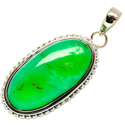 Chrysoprase Pendants handcrafted by Ana Silver Co - PD25864 - Photo 2