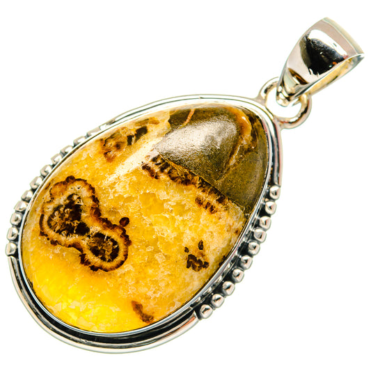 Septarian Nodule Pendants handcrafted by Ana Silver Co - PD25873 - Photo 2